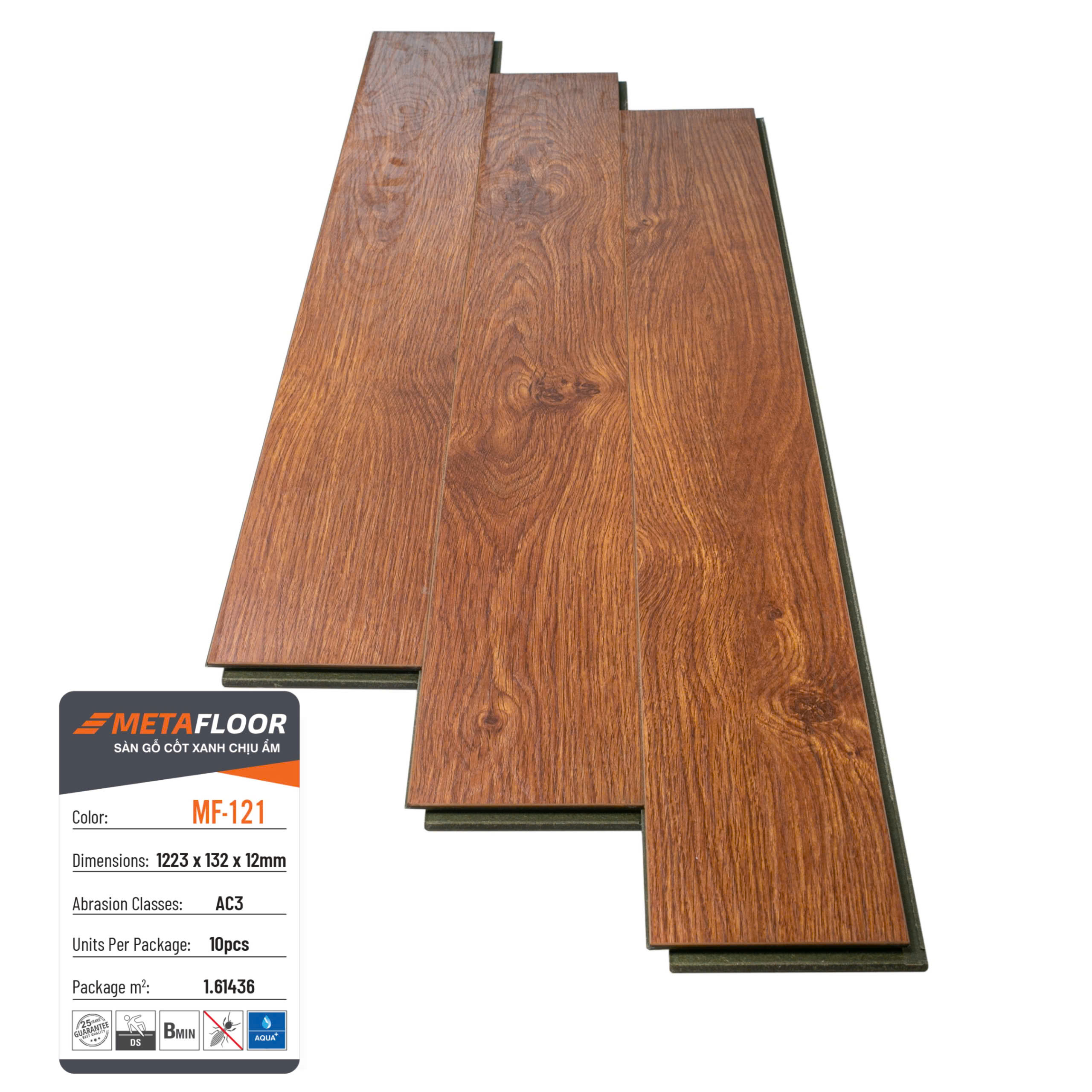 Sàn gỗ cốt xanh chịu ẩm Meta Floor MF-121