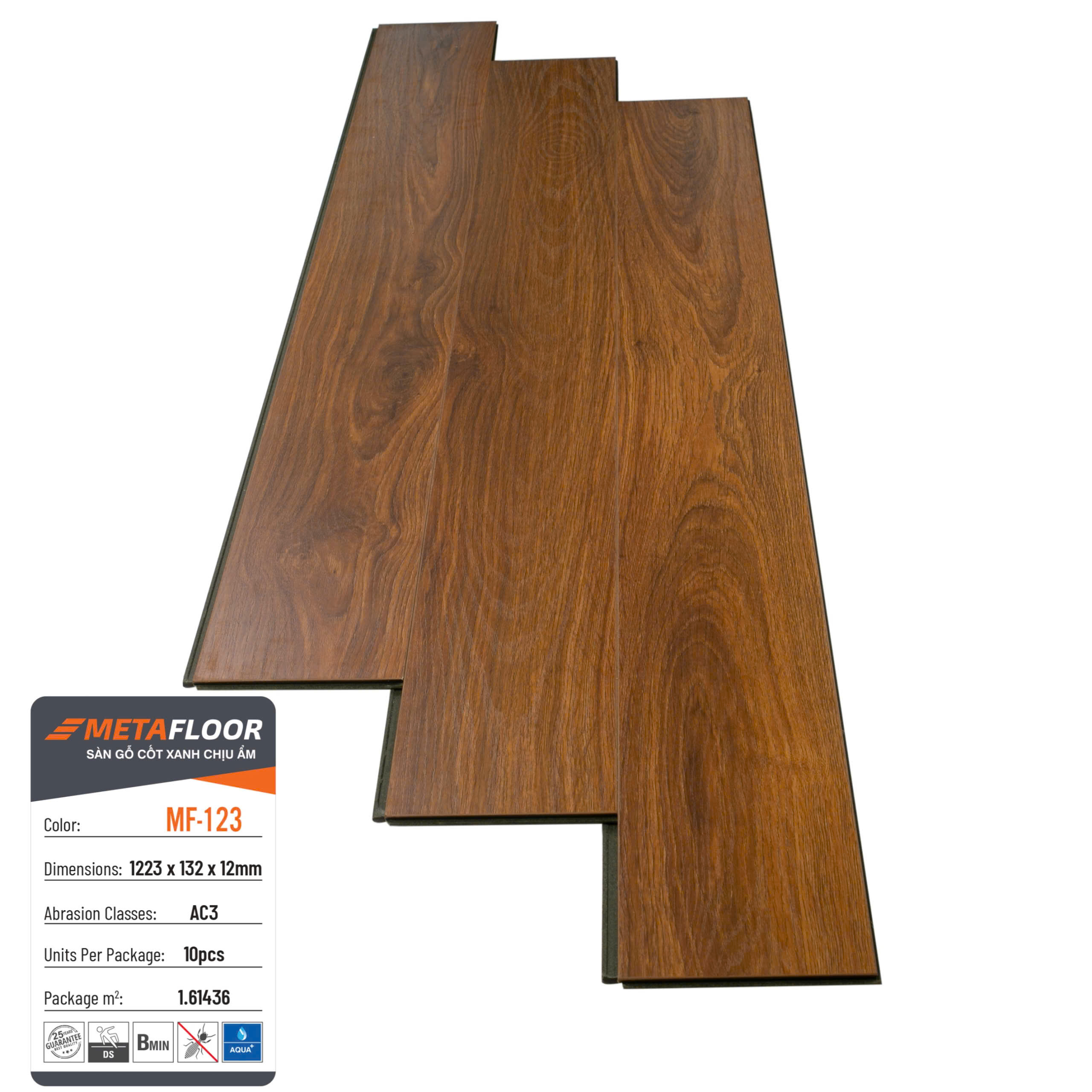 Sàn gỗ cốt xanh chịu ẩm Meta Floor MF-123