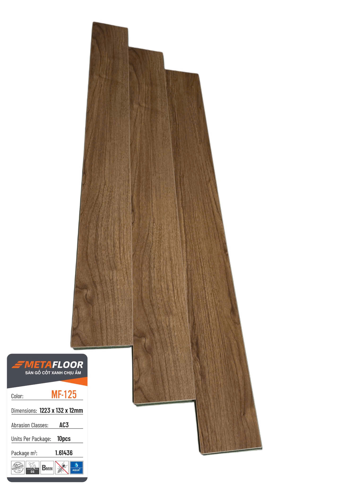 Sàn gỗ cốt xanh chịu ẩm Meta Floor MF-125