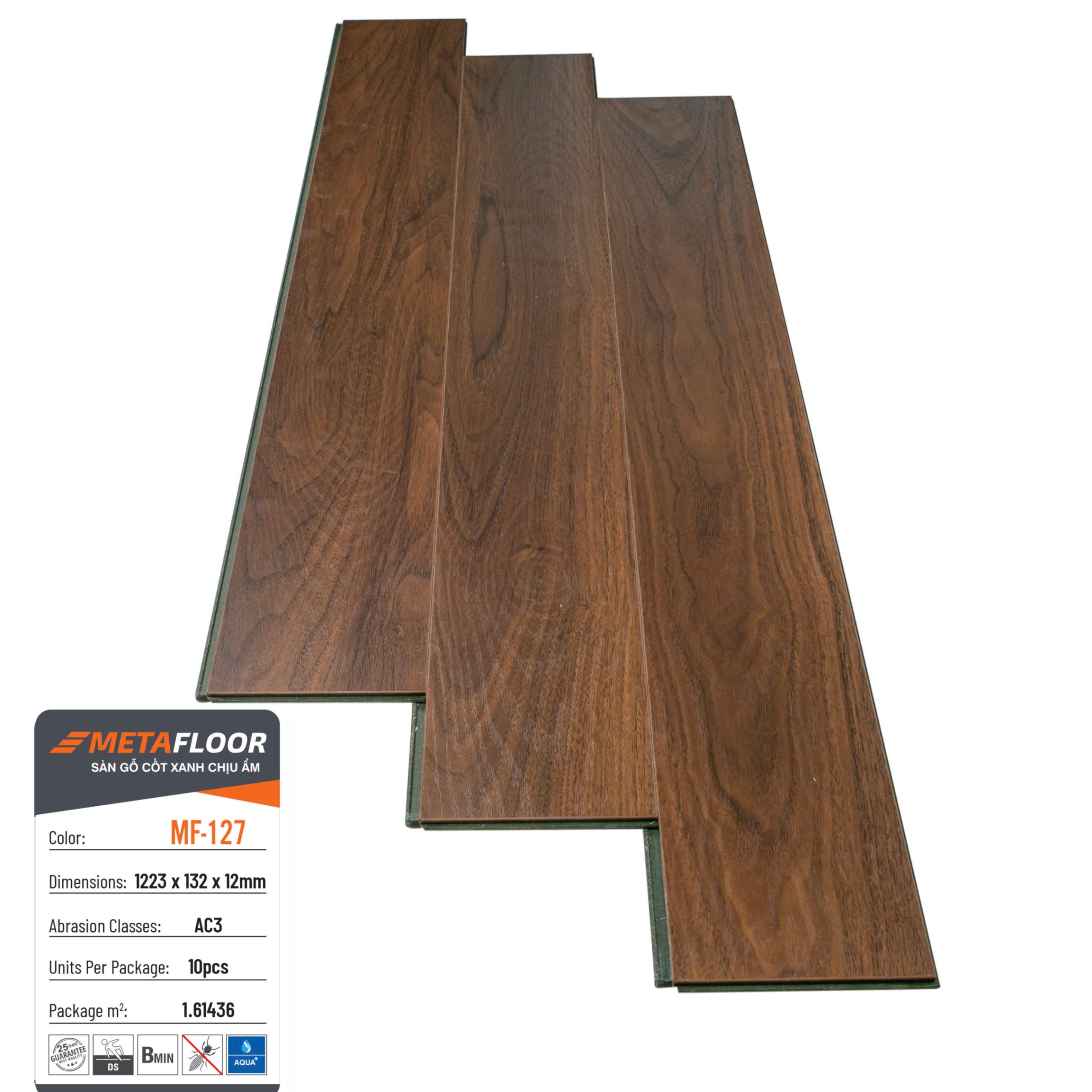 Sàn gỗ cốt xanh chịu ẩm Meta Floor MF-127