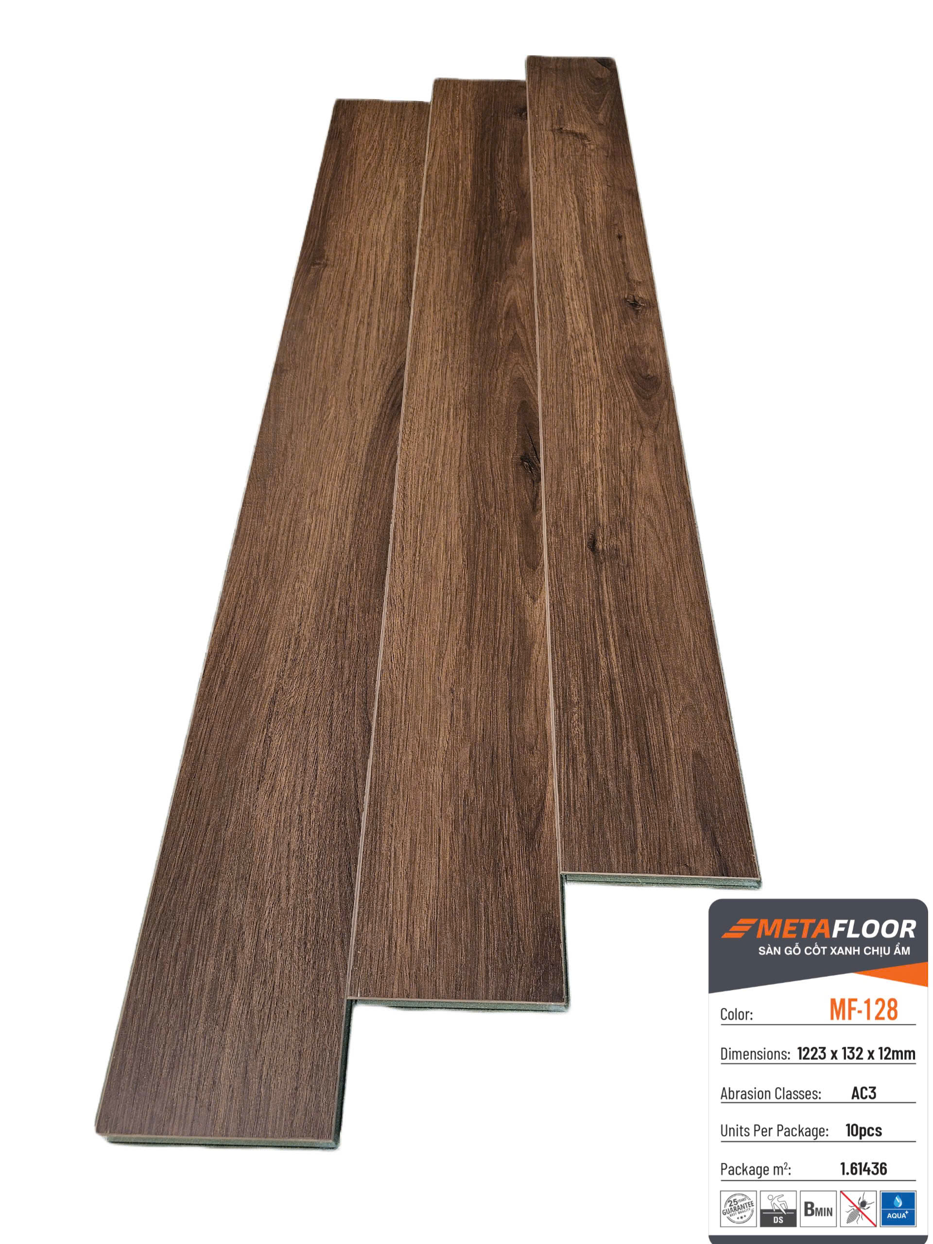 Sàn gỗ cốt xanh chịu ẩm Meta Floor MF-128