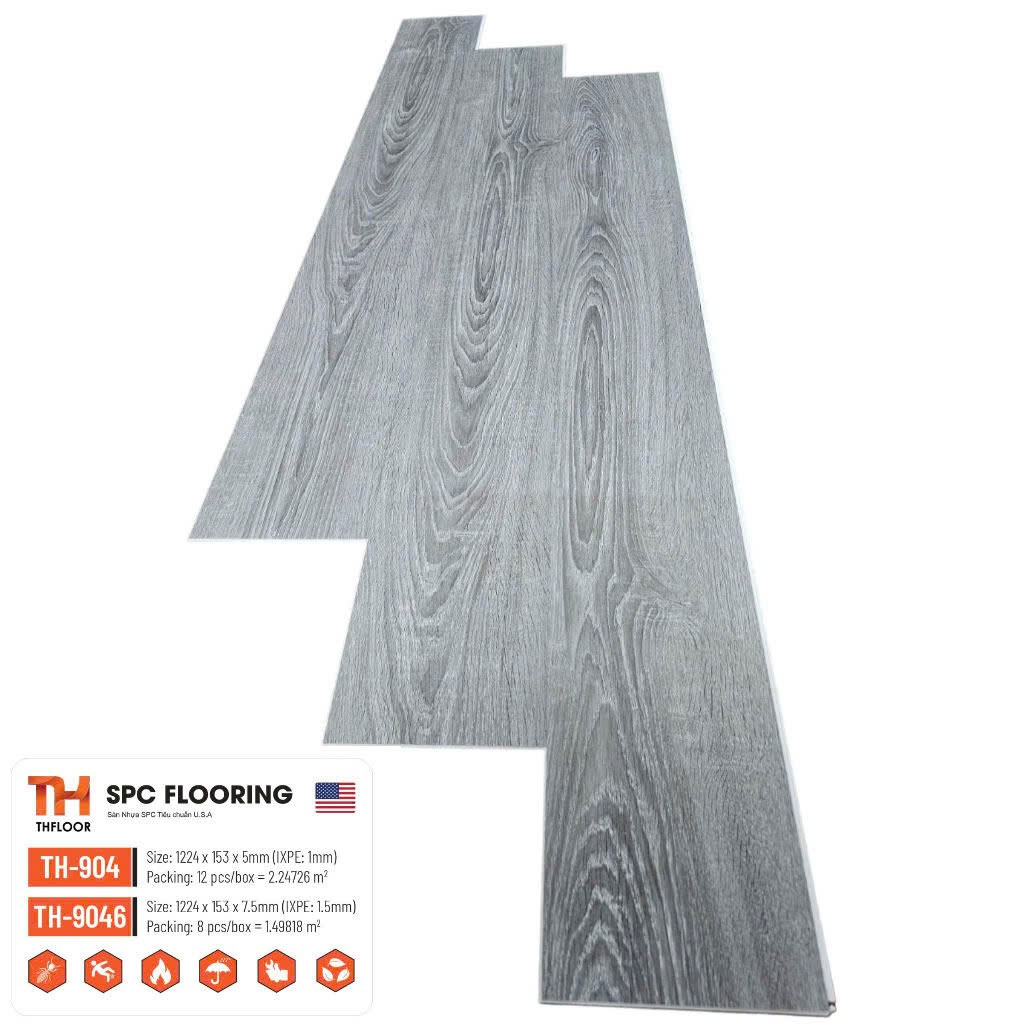 Sàn nhựa 5mm và 7.5mm TH-904/TH-9046
