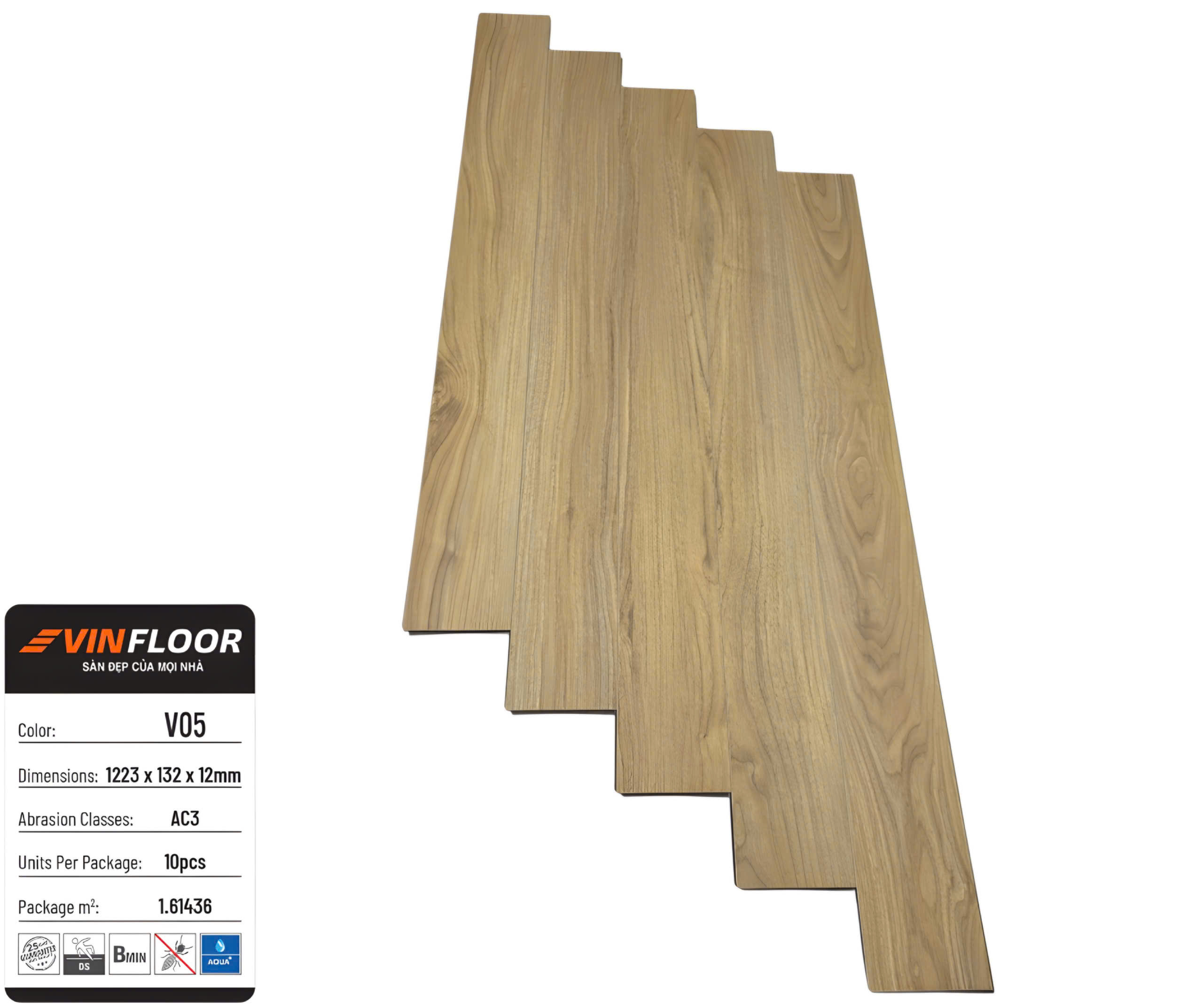 Sàn gỗ cốt nâu VinFloor V05