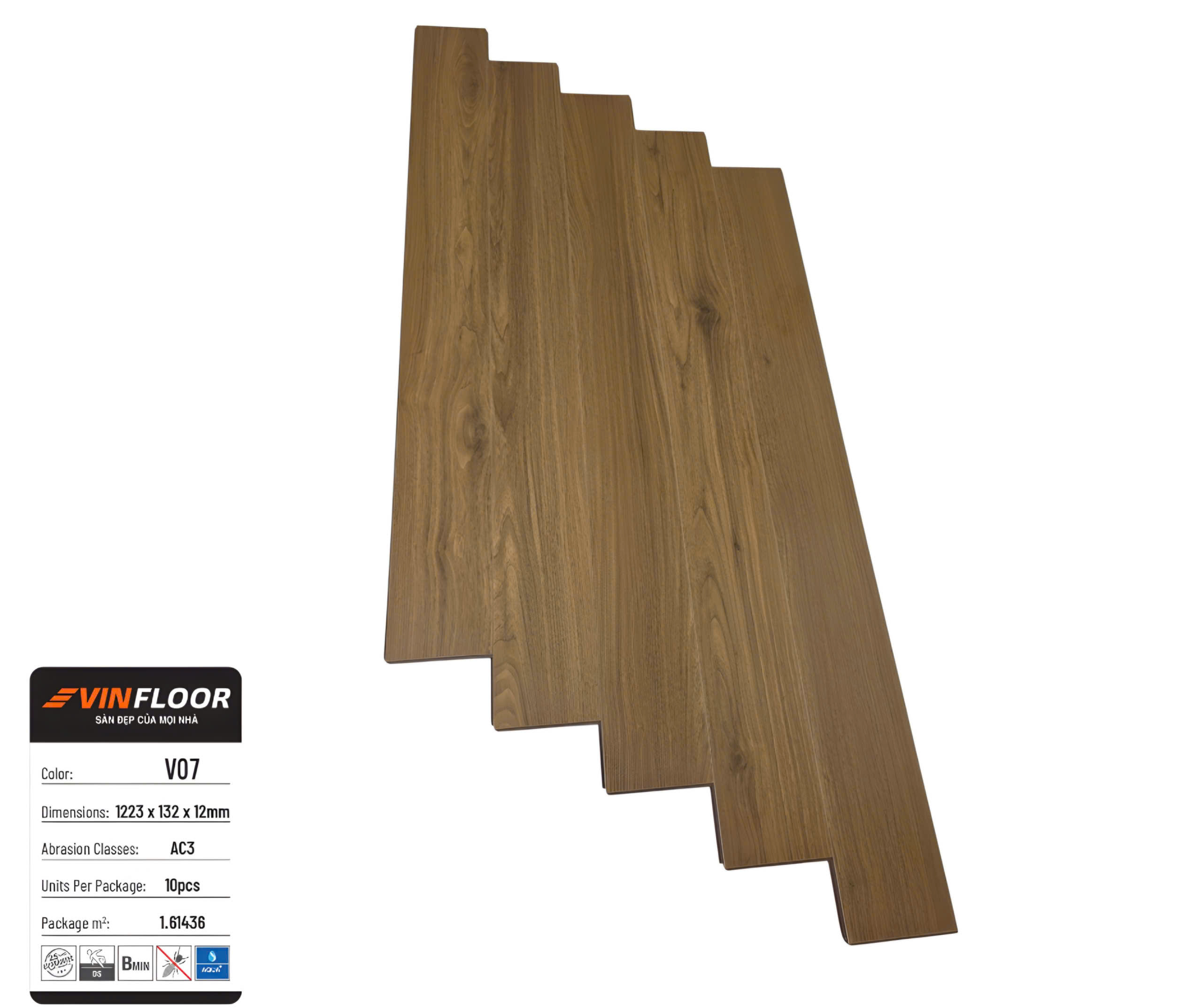 Sàn gỗ cốt nâu VinFloor V07